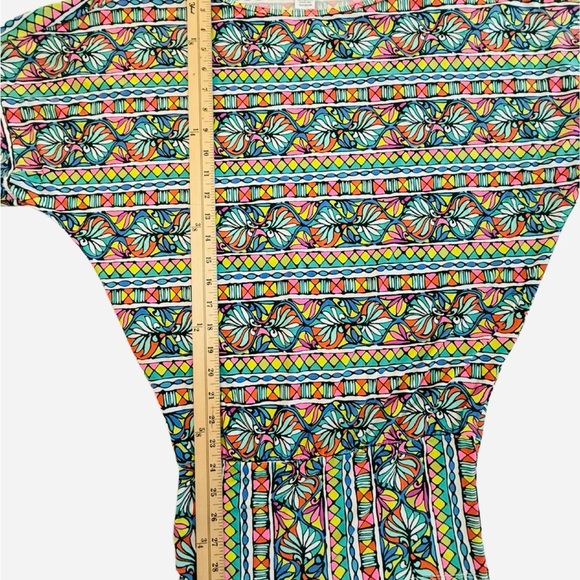 Trina Turk Colorful Geometric Patterned Swim Cover Dress. Size small - Picture 7 of 8